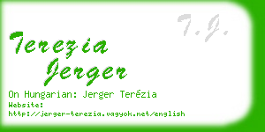 terezia jerger business card