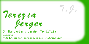 terezia jerger business card